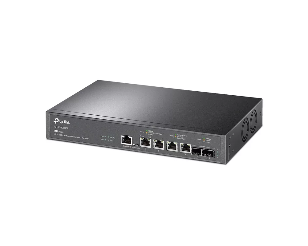 Switch (Комутатор) TP-Link TL-SX3206HPP JetStream 10GE L2+ Managed 6-портов 3