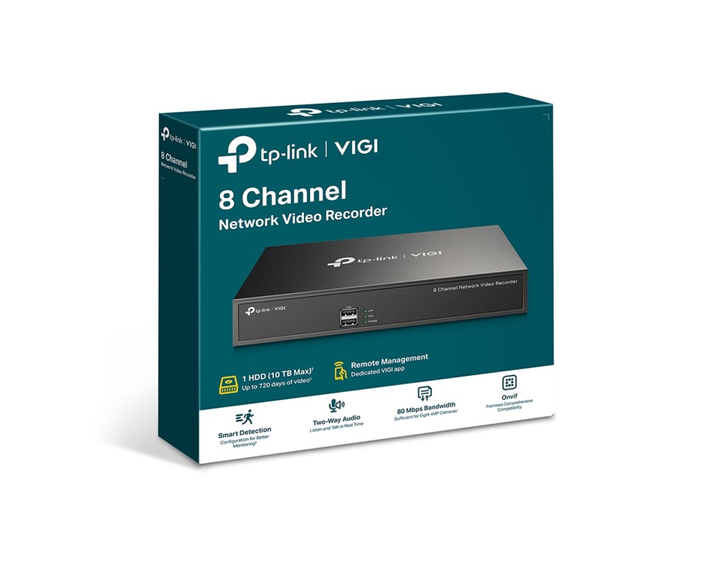 NVR - Цифрово записващо у-во TP-Link VIGI NVR1008H 2