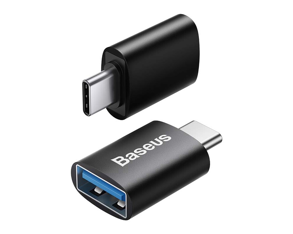 Адаптери Baseus Ingenuity ZJJQ000001 от USB-C мъжко към USB женско, черен 4