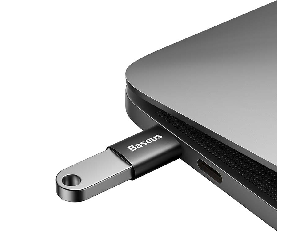 Адаптери Baseus Ingenuity ZJJQ000001 от USB-C мъжко към USB женско, черен 5