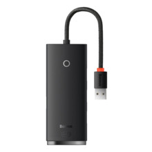  Baseus WKQX030001 USB-A Lite Series 5в1, мултифункционален, 25см, черен 635622 WKQX030001 на топ цена - PIC.bg