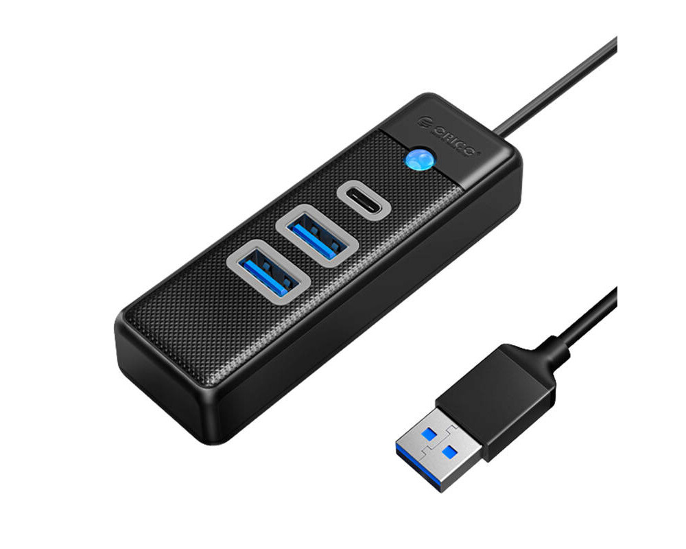 USB хъб Orico PWC2U-U3-015-BK-EP USB-A към 2x USB 3.0 + USB-C - черен 9