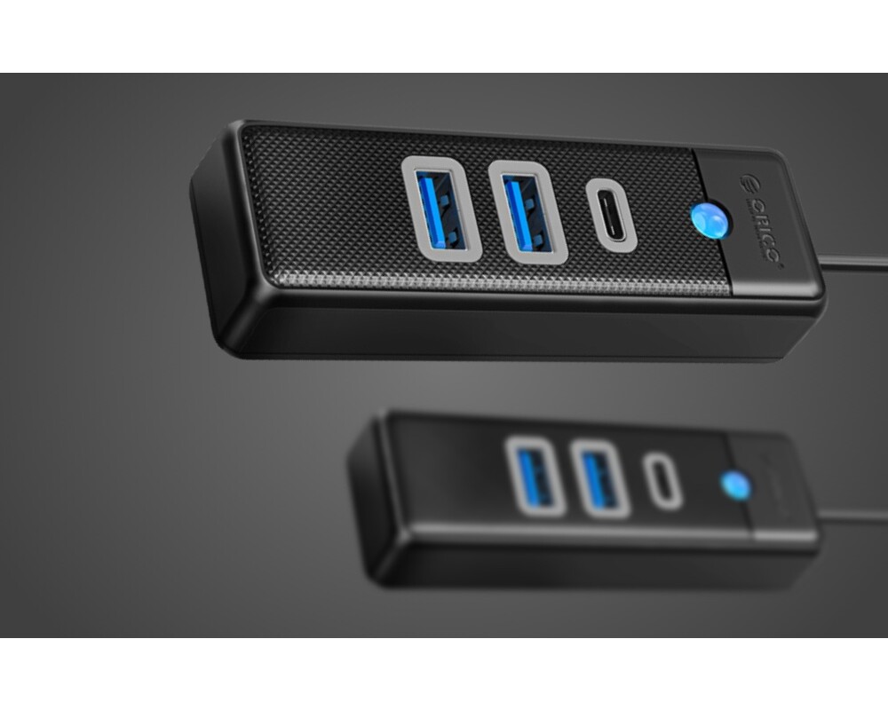 USB хъб Orico PWC2U-U3-015-BK-EP USB-A към 2x USB 3.0 + USB-C - черен 11