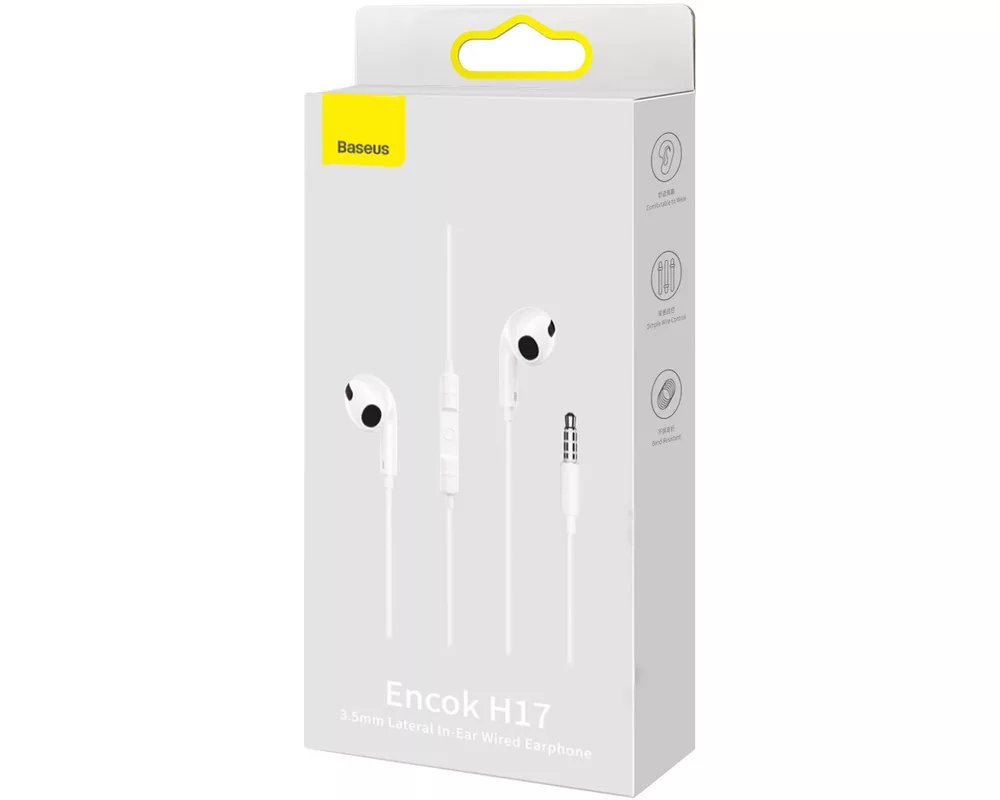 Слушалки с микрофон Baseus Encok H17 NGCR020002 3.5mm mini jack, бял 5