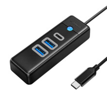  Orico PWC2U-C3-015-BK-EP USB-C към 2x USB 3.0 + USB-C черен 636731 PWC2U-C3-015-BK-EP на топ цена - PIC.bg