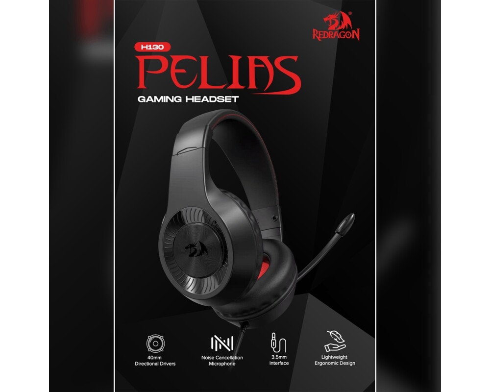 Слушалки Геймърски Redragon - Pelias H130 - черни 3