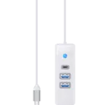 <span>USB хъб</span> Orico USB-C към 2x USB 3.0+USB-C 5Gbps 0,15 м PWC2U-C3 - бял <span class='catalog-num-in-name'>PWC2U-C3-015-WH-EP</span> - 
