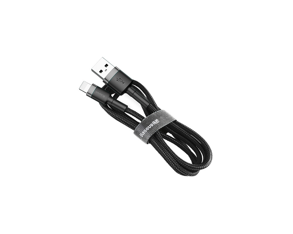 Кабел Кабел Baseus Cafule USB към Lightning Durable Nylon Braided Wire QC3.0 2A 3м CALKLF-RG1 - черен 4