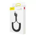 Кабел Кабел Baseus Fish Eye Spring Data Cable with Nylon Wire USB / Lightning 1м 2A CALSR-01 - черен 6