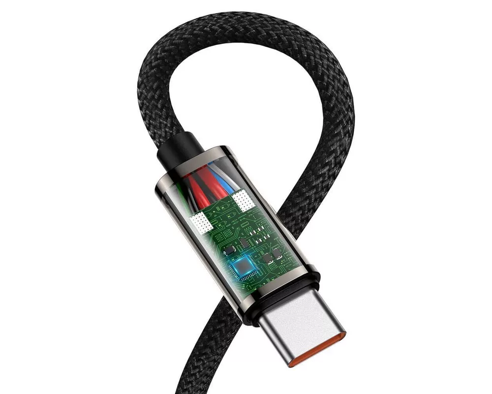 Кабел Кабел Baseus Legend Elbow CATCS-01 USB-C към USB-C 100W 1м черен 3