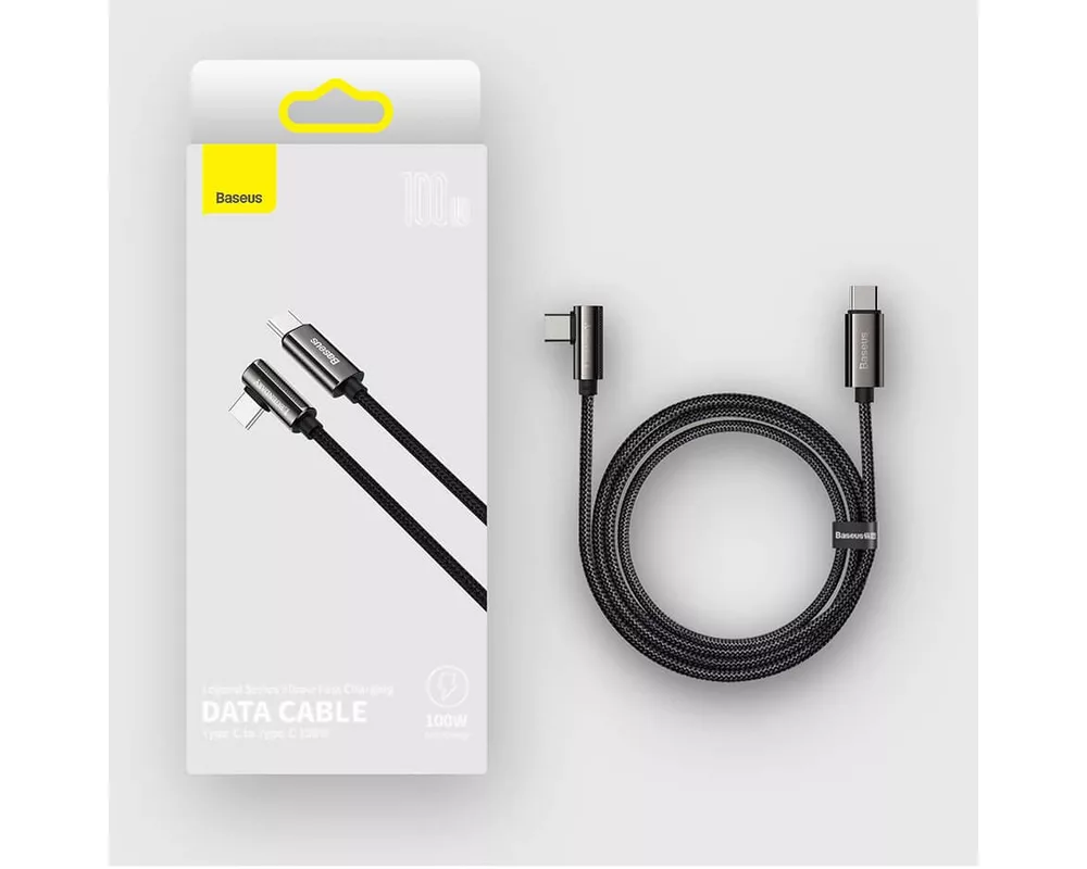 Кабел Кабел Baseus Legend Elbow CATCS-01 USB-C към USB-C 100W 1м черен 7