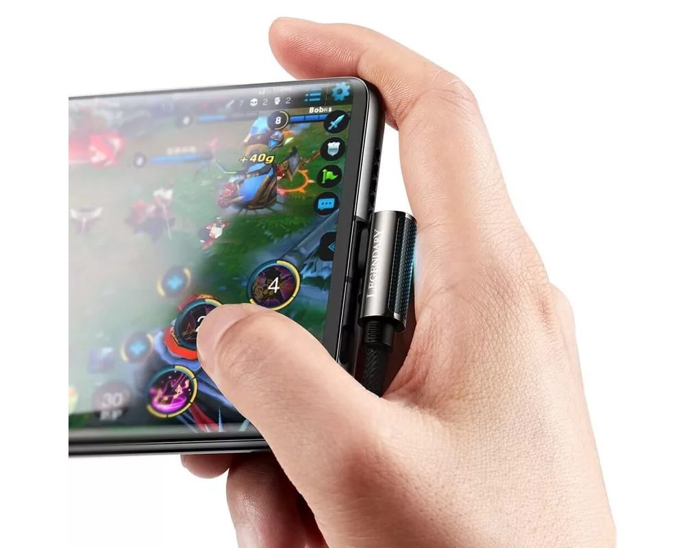 Кабел Кабел Baseus Legend Elbow CATCS-01 USB-C към USB-C 100W 1м черен 4