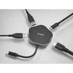 USB хъб D-Link 4-in-1 USB-C Hub with HDMI and Power Delivery 3