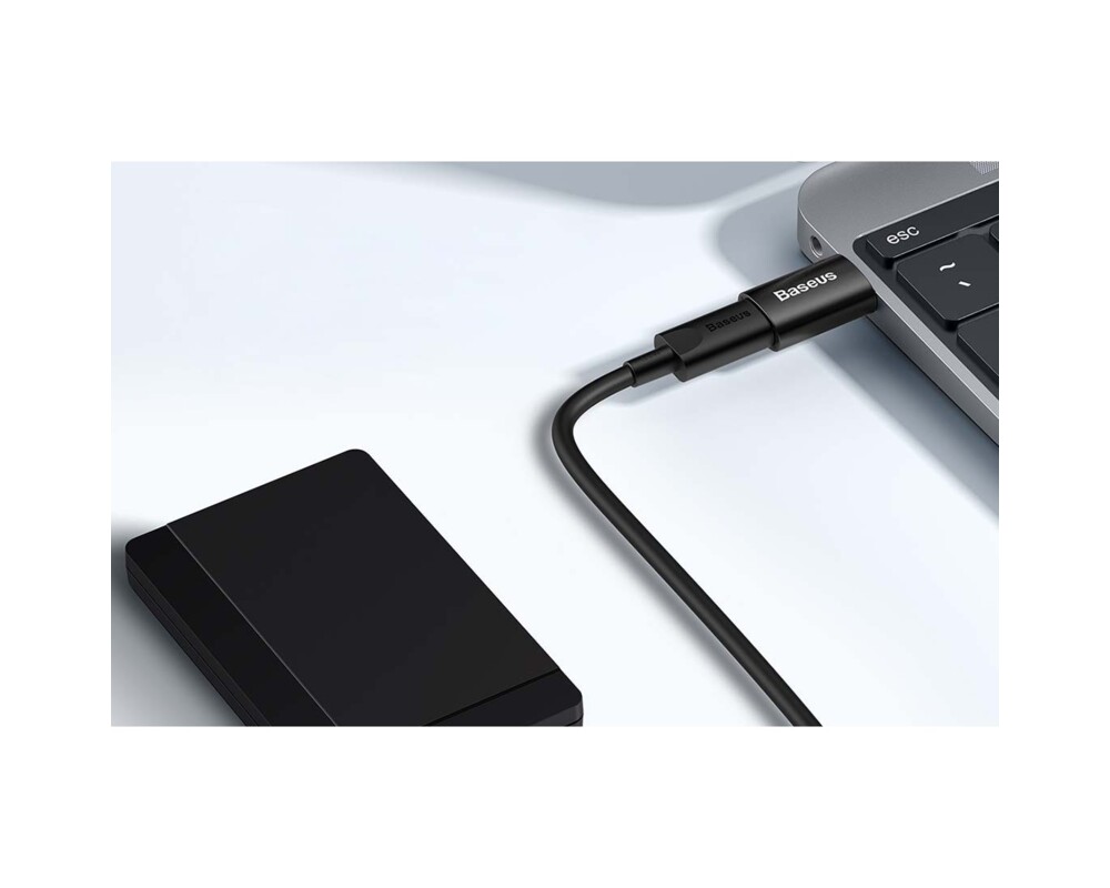 Адаптери Baseus Ingenuity USB-A мъжко към USB-C женско adapter OTG (USB 3.1) за мобилни устройства с USB-C порт ZJJQ000101 - черен 2