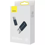 Адаптери Baseus Ingenuity USB-A мъжко към USB-C женско adapter OTG (USB 3.1) за мобилни устройства с USB-C порт ZJJQ000101 - черен 3