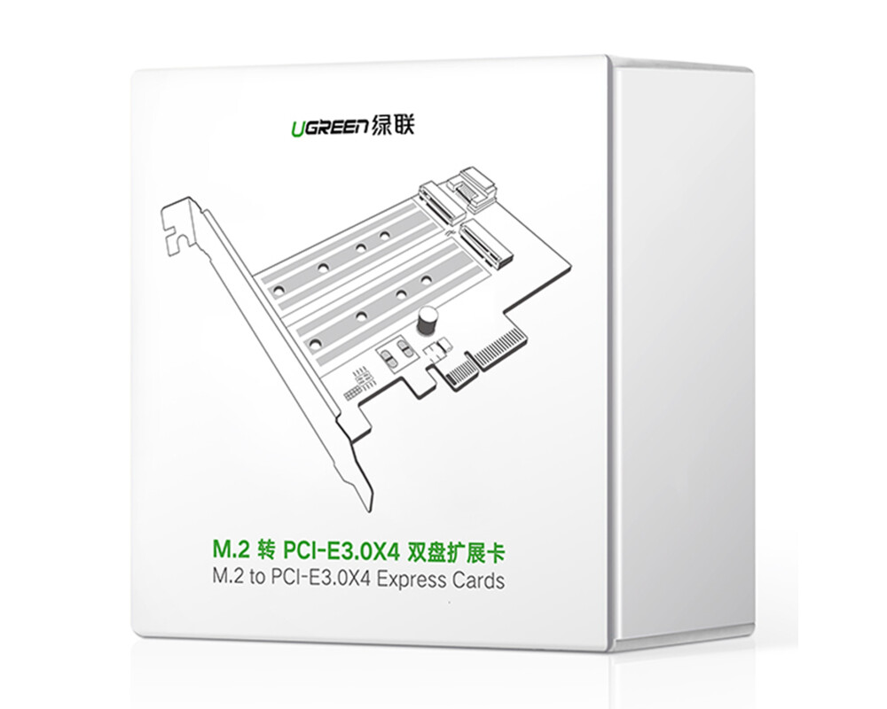 Мрежова карта Ugreen PCIe 3.0 x4 към M.2 NVMe drive CM302 - черен 7