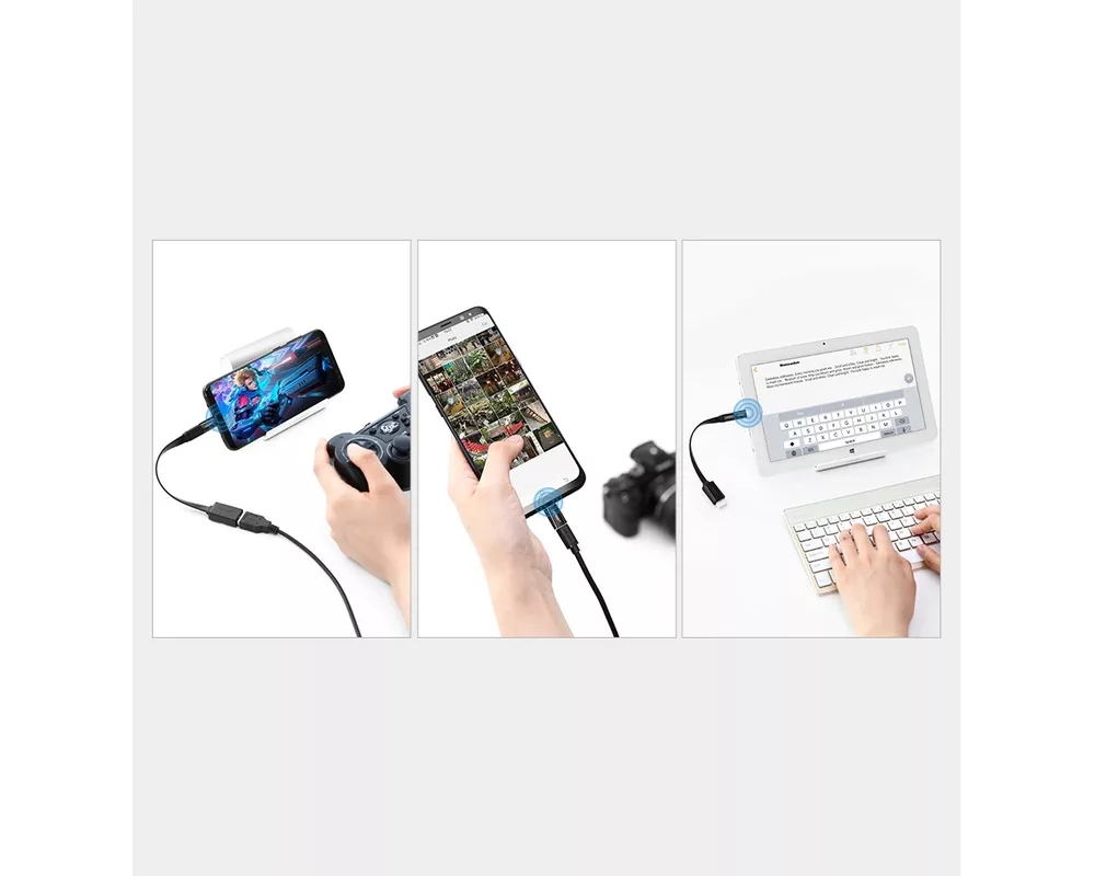 Адаптери Адаптер Ugreen micro USB към USB Type C 30154 5