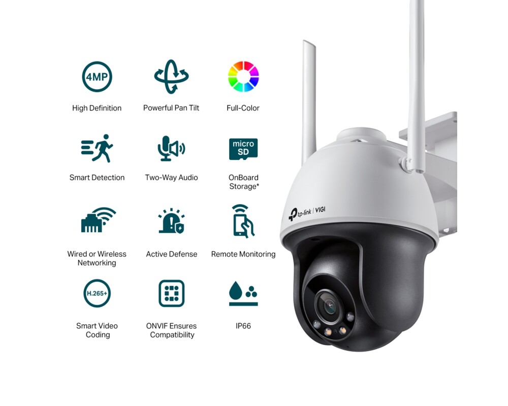 Цифрова IP камера TP-Link VIGI C540-W(4mm) панорамна 2