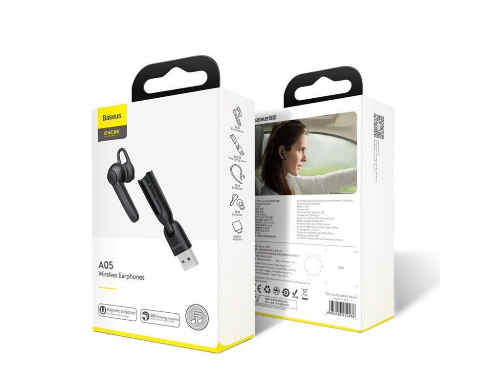 Слушалки Безжични BASEUS Encok с докинг NGA05-01 11