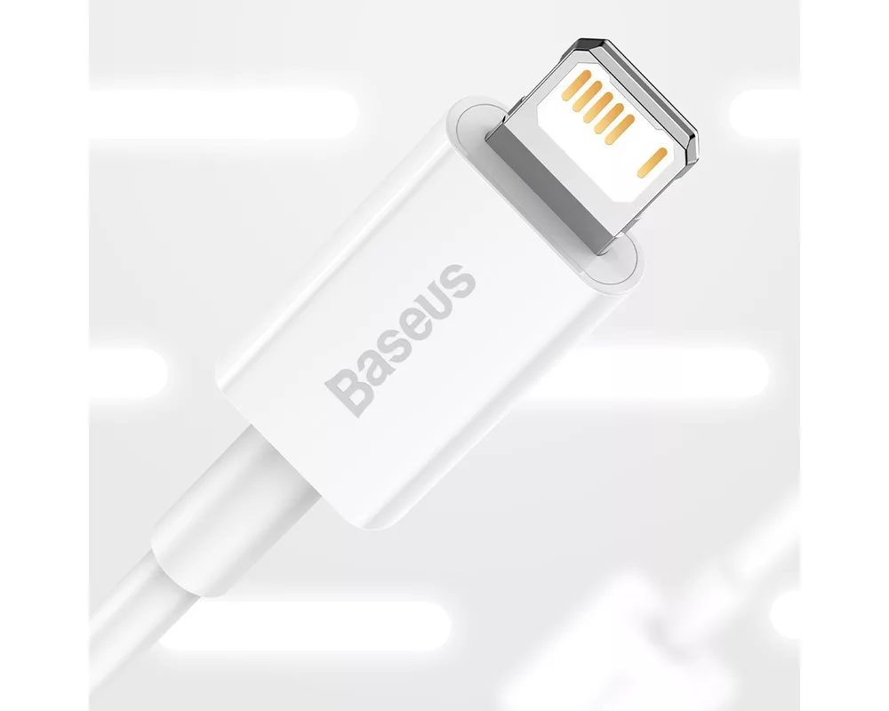 Кабел Кабел Baseus Superior USB към Lightning 2,4A 1,5 м CALYS-B02 - бял 10