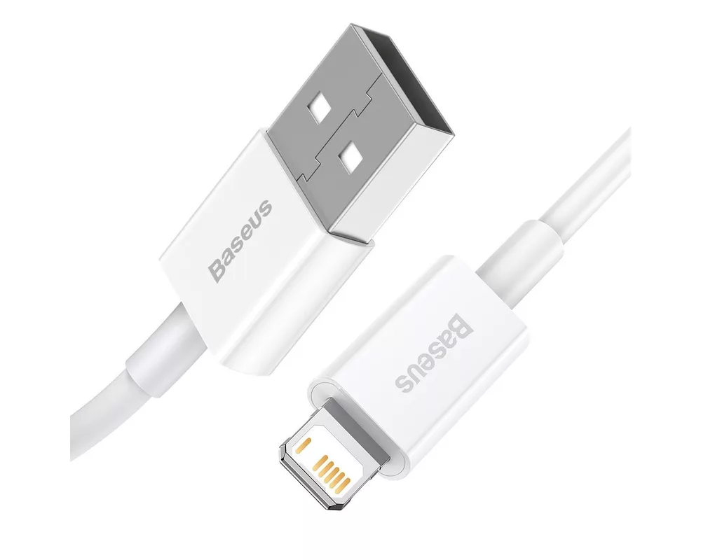 Кабел Кабел Baseus Superior USB към Lightning 2,4A 1,5 м CALYS-B02 - бял 3
