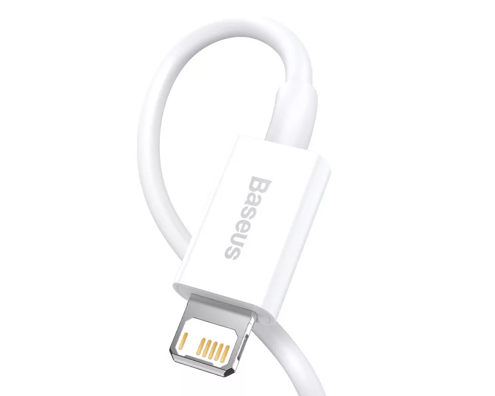 Кабел Кабел Baseus Superior USB към Lightning 2,4A 1,5 м CALYS-B02 - бял 2