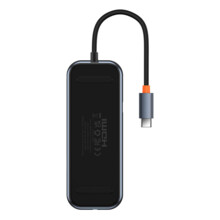  Baseus AcmeJoy WKJZ010513 4-портов USB-C към 1xUSB-C / 4xUSB3.0 - тъмносив 650741 WKJZ010513 на топ цена - PIC.bg