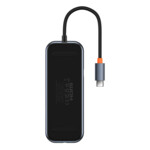 <span>USB хъб</span> Baseus AcmeJoy 8-портов USB-C към 1xHDMI /2xUSB-A 3.0 / 1xUSB-A 2.0 / 1xUSB-C PD&Data /1xRJ45 / 1xSD/TF - сив <span class='catalog-num-in-name'>WKJZ010613</span> - 