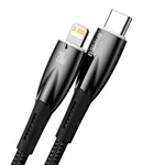 Кабел Кабел Baseus Glimmer fast charging USB-C към Lightning 20W 2м - черен 2