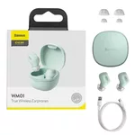 <span>Слушалки</span> Безжични Baseus Encok WM01 TWS Bluetooth 5.3 NGTW240006 - зелени <span class='catalog-num-in-name'>NGTW240006</span> - 