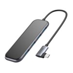 <span>USB хъб</span> Baseus USB тип C към 4x USB 3.0 / USB тип C PD адаптер за MacBook / PC CAHUB-EZ0G - сив <span class='catalog-num-in-name'>CAHUB-EZ0G</span> - 
