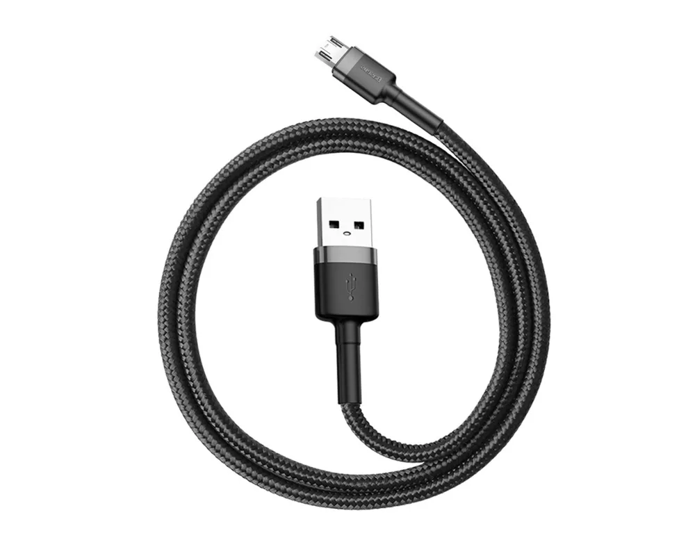 Кабел Baseus Cafule USB към micro USB QC3.0 2.4A 0,5 м  CAMKLF-AG1 - черен 3