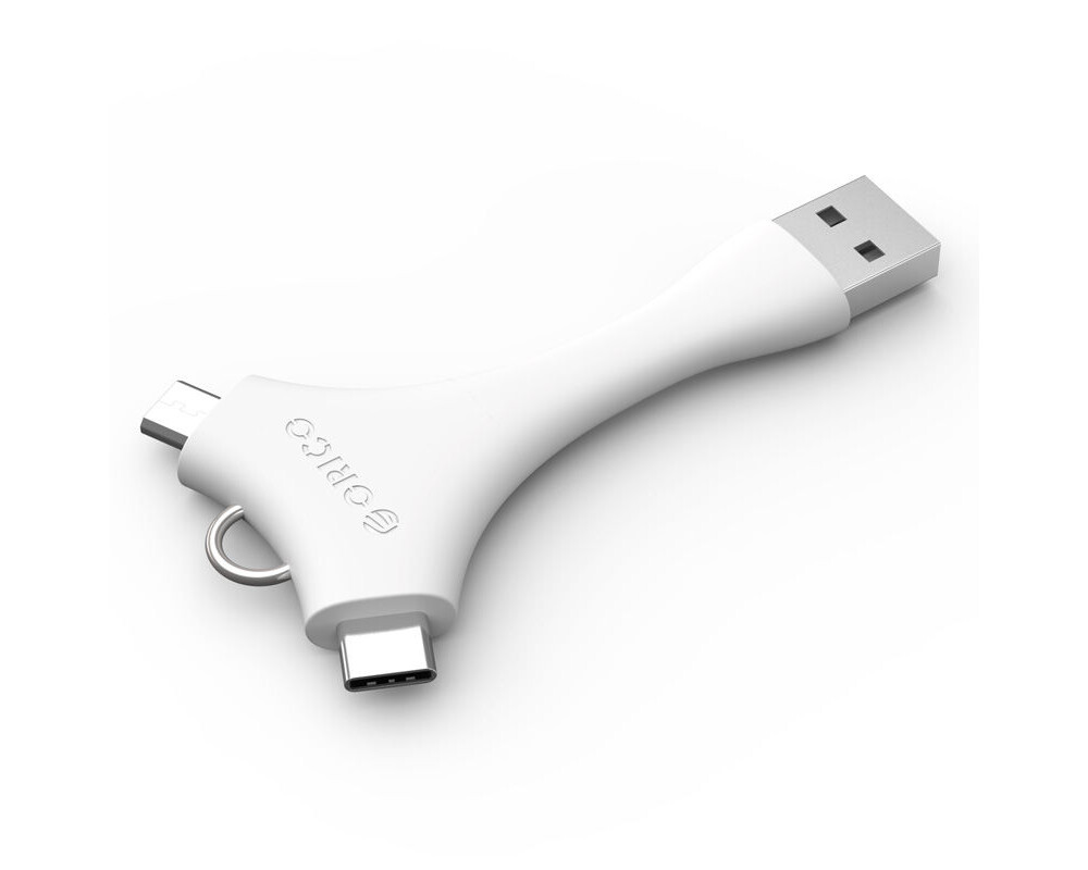 Адаптери Orico Dual Port Portable Sync&Charge C1-WH 5