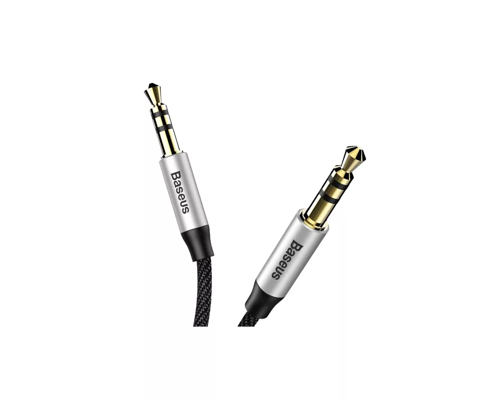 Аудио кабел Стерео аудио кабел Baseus Yiven M30 Mini Jack 3.5мм AUX CAM30-BS1 1м - сребристо-черен 6