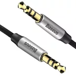 Аудио кабел Стерео аудио кабел Baseus Yiven M30 Mini Jack 3.5мм AUX CAM30-BS1 1м - сребристо-черен 3