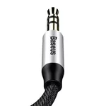 Аудио кабел Стерео аудио кабел Baseus Yiven M30 Mini Jack 3.5мм AUX CAM30-BS1 1м - сребристо-черен 5