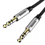 Аудио кабел Стерео аудио кабел Baseus Yiven M30 Mini Jack 3.5мм AUX CAM30-BS1 1м - сребристо-черен 2