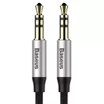 <span>Аудио кабел</span> Стерео аудио кабел Baseus Yiven M30 Mini Jack 3.5мм AUX CAM30-BS1 1м - сребристо-черен <span class='catalog-num-in-name'>CAM30-BS1</span> - 