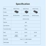 USB хъб Orico M3U3-7A USB3.2 7-порта- черен 5
