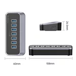 USB хъб Orico M3U3-7A USB3.2 7-порта- черен 2