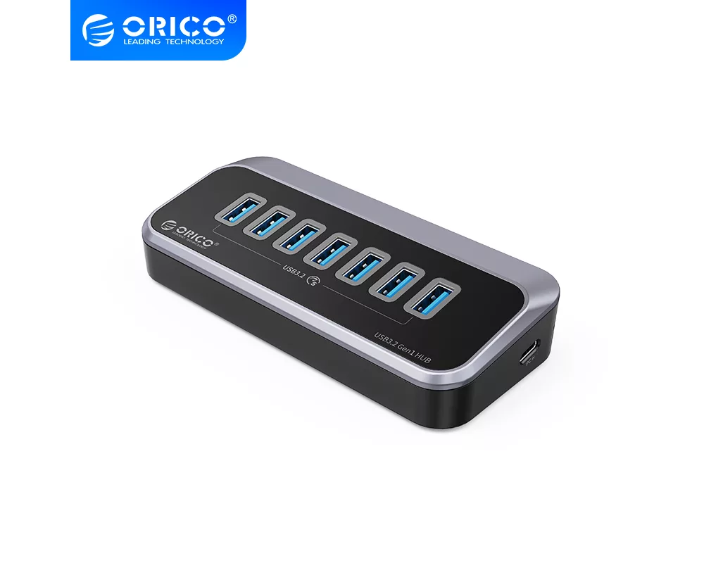 USB хъб Orico M3U3-7A USB3.2 7-порта- черен 3