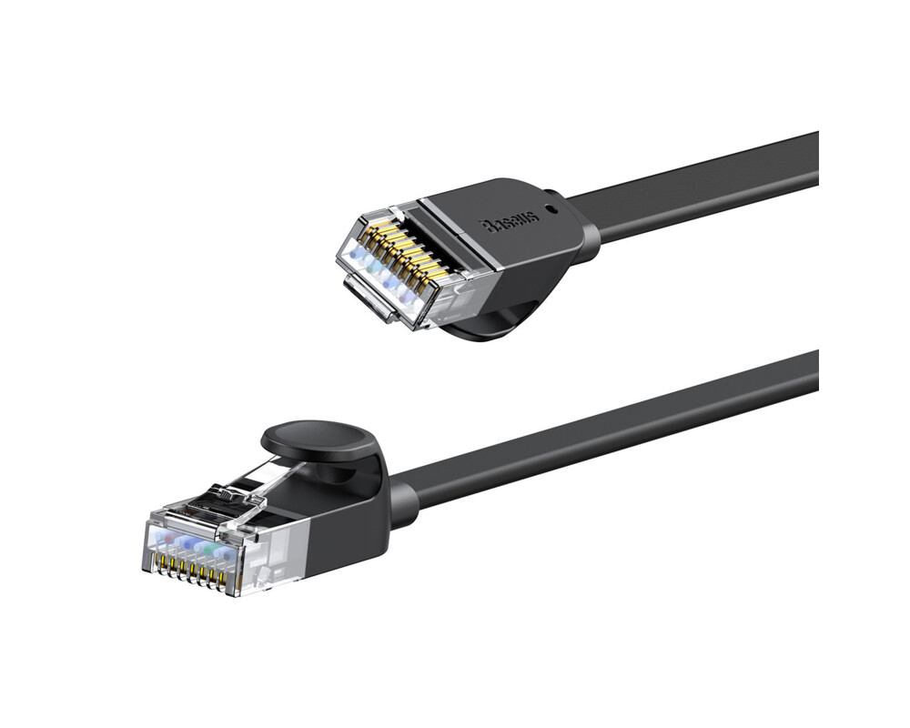 Мрежов кабел Baseus WKJS000001 high Speed Cat6 32AWG Gigabit network cable (flat cable) 1.5м - черен 16