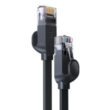  Baseus WKJS000001 high Speed Cat6 32AWG Gigabit network cable (flat cable) 1.5м - черен 652336 WKJS000001 на топ цена - PIC.bg