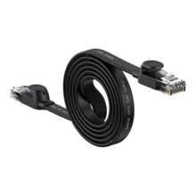  Baseus WKJS000101 high Speed Cat6 32AWG Gigabit network cable (flat cable) 2м - черен 652337 WKJS000101 на топ цена - PIC.bg