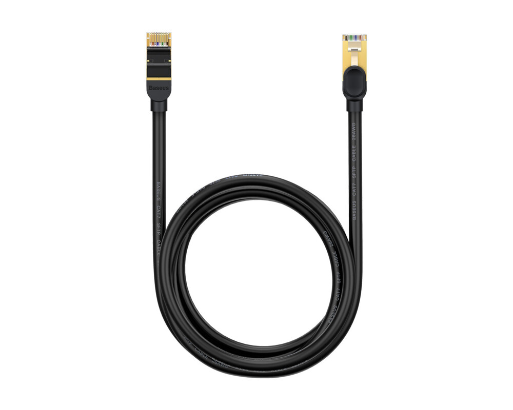 Мрежов кабел Baseus WKJS010301 Speed CAT7 RJ45 10Gbps 2m черен 4