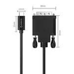 Кабел Кабел Orico USB Type-C към DVI XC-205-18-BK 1.8 метра 3