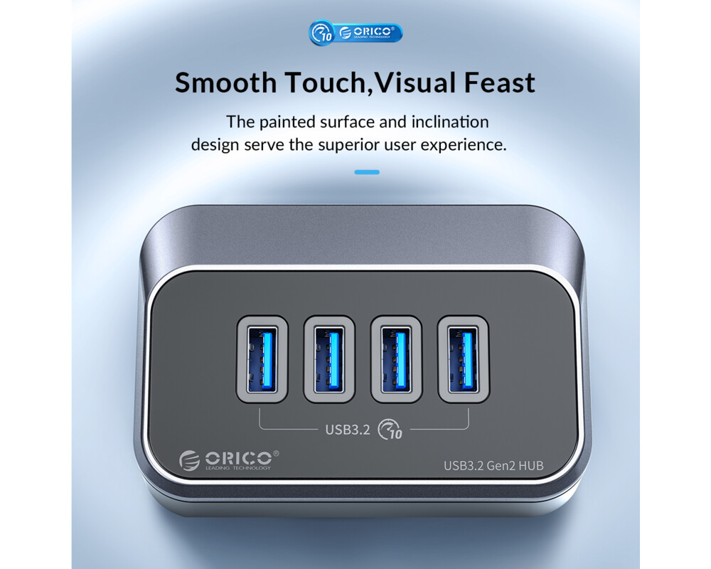 USB хъб Orico M34A-G2-05-BK 4-порта USB 3.2 - черен 3