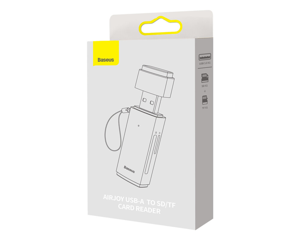 Адаптери Baseus Lite Series адаптер SD / TF USB WKQX060013 сив 5