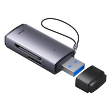  Baseus Lite Series адаптер SD / TF USB WKQX060013 сив 657556 WKQX060013 на топ цена - PIC.bg