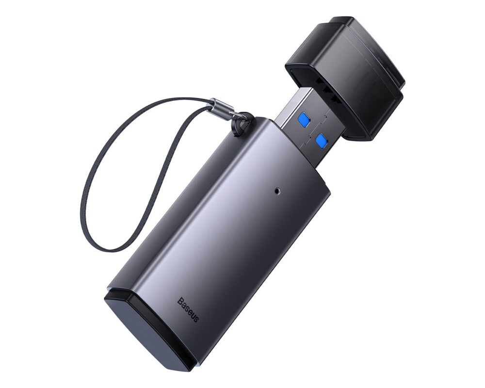 Адаптери Baseus Lite Series адаптер SD / TF USB WKQX060013 сив 3